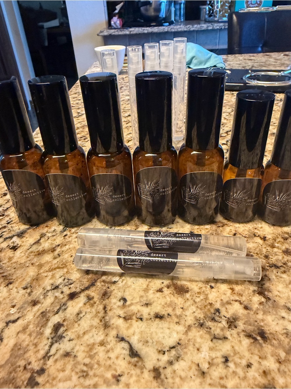 Face & Body Mist Spray — Amber Bottle, Black Cap - price is for two.